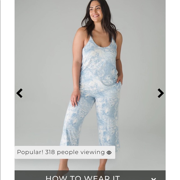 SOMA COOL NIGHTS Cami/Crop pants pajama set - Picture 1 of 13